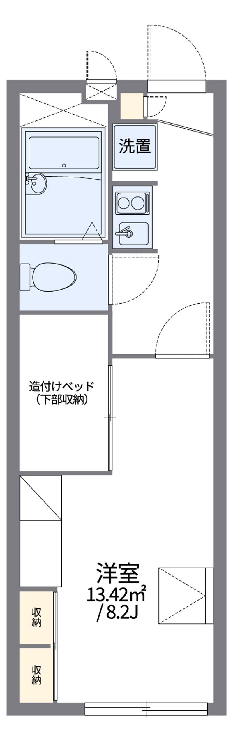 レオパレス眞 間取図