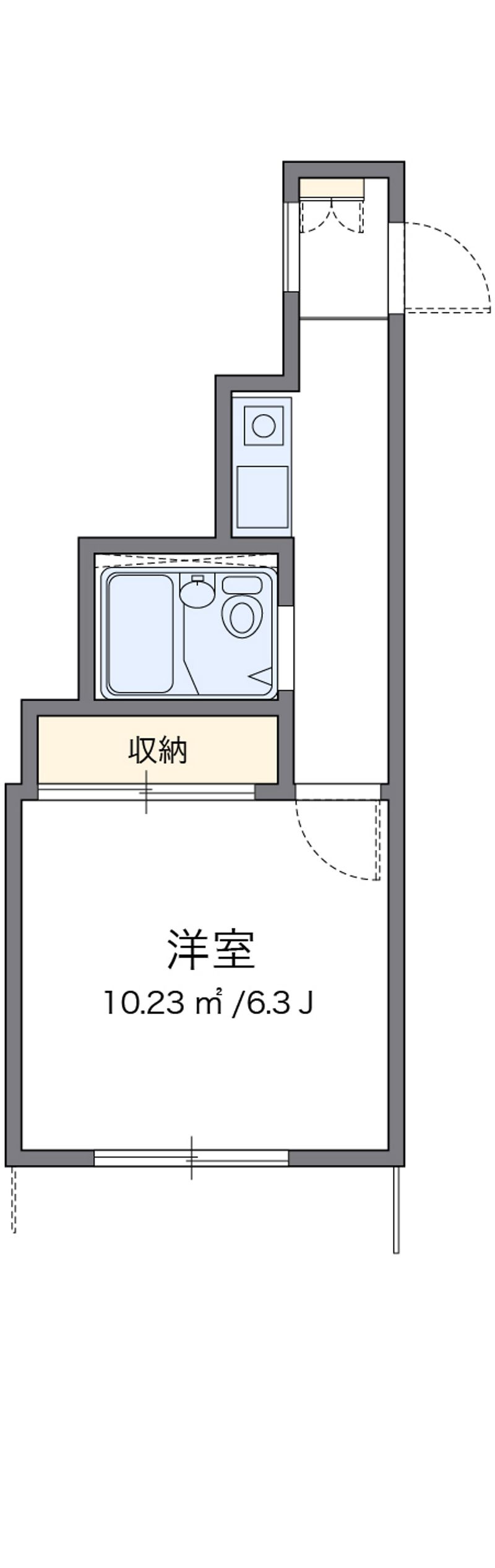 レオパレス武庫川第２ 間取図