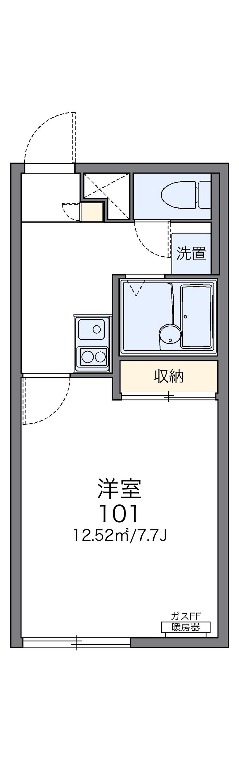 レオパレスフォルテックⅠ 間取図