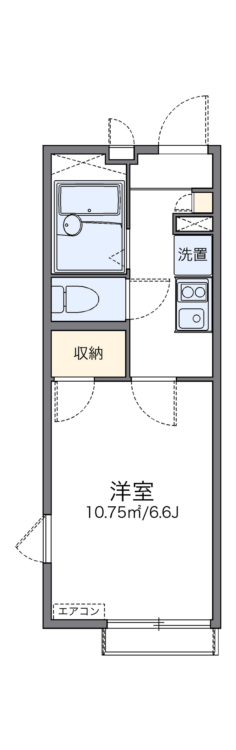leopalace Sunshine Nukui Kita 평면도