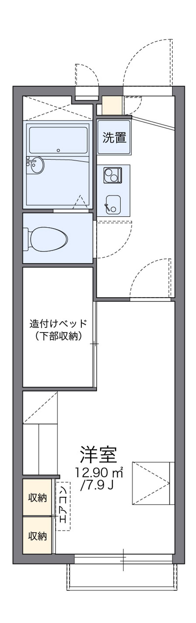 レオパレスサンライズ 間取図