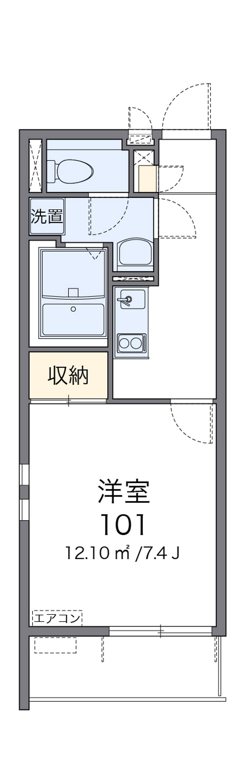 クレイノそれいゆ木更津 間取図
