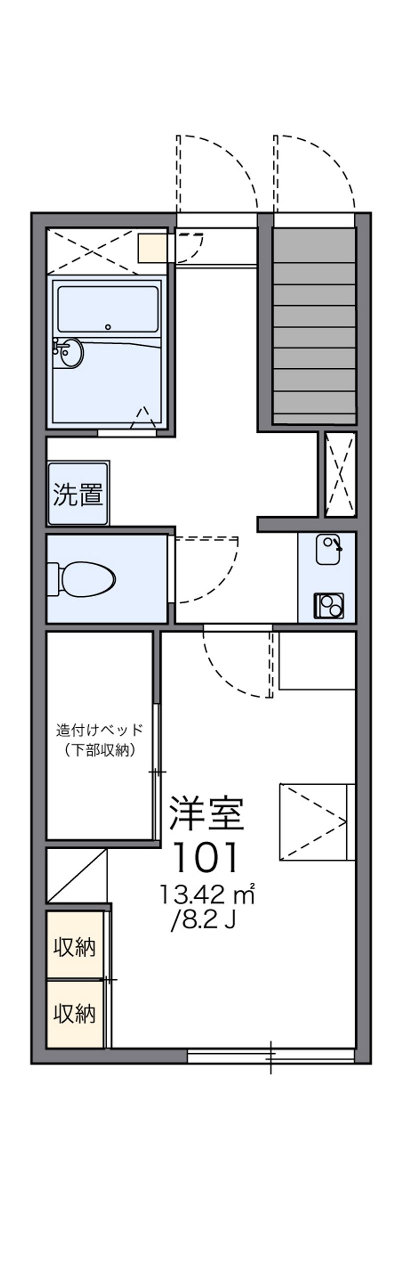 レオパレスハーモニーヒルズ 間取図