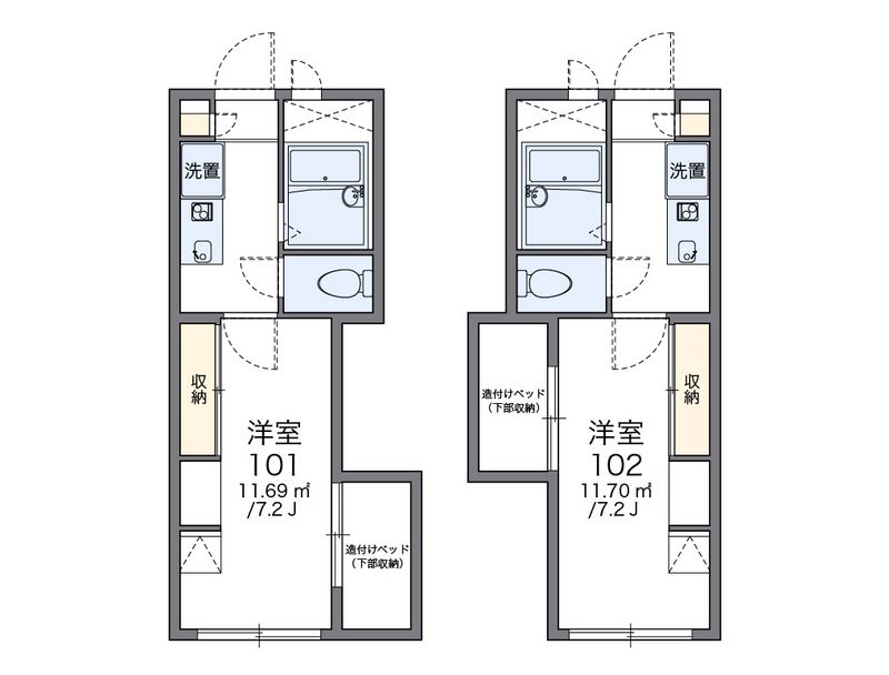 レオパレスメゾン・ド・矢向 間取図