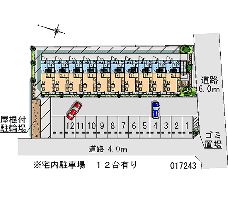 17243月租停車場