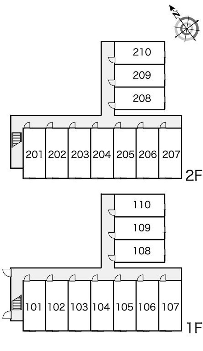 レオパレスオールドリバー清田 間取配置図