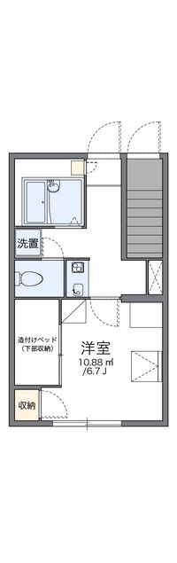 レオパレス市場ハウス 間取り図