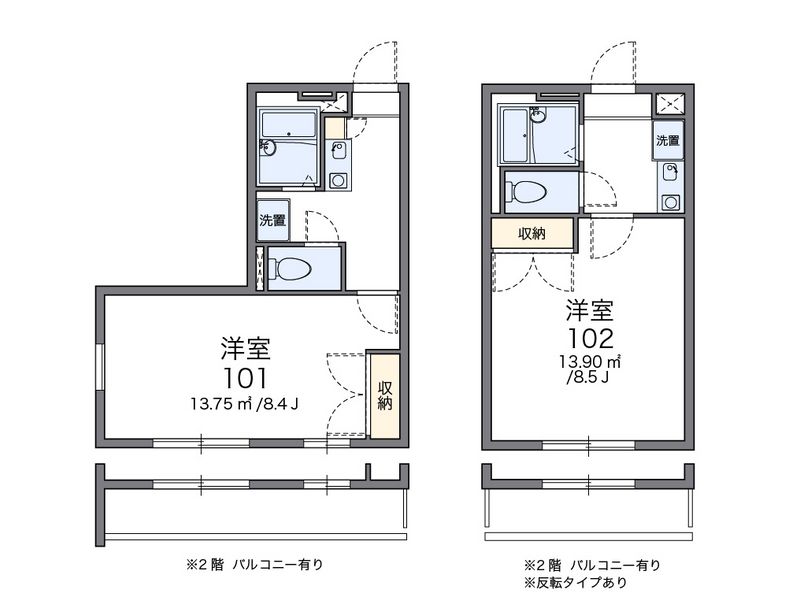 レオパレスティファニーコート 間取図