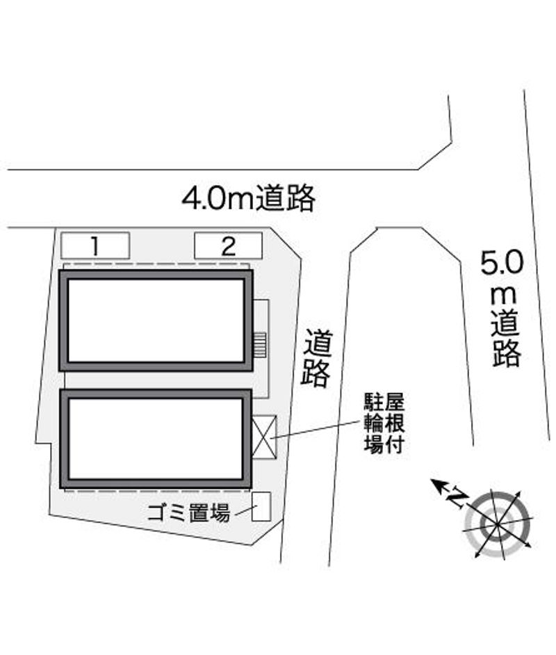 レオパレス道意１号 配置図