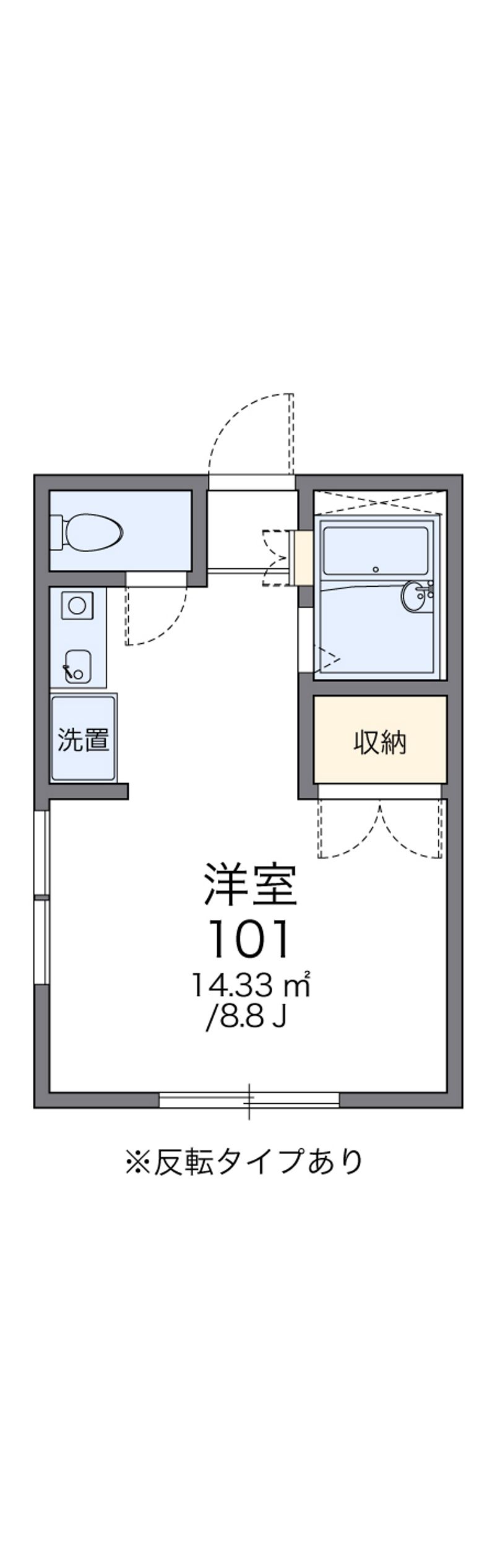 レオパレス３８７ 間取図