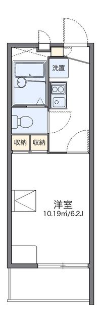 レオパレスグランパルクＮＳ 間取り図