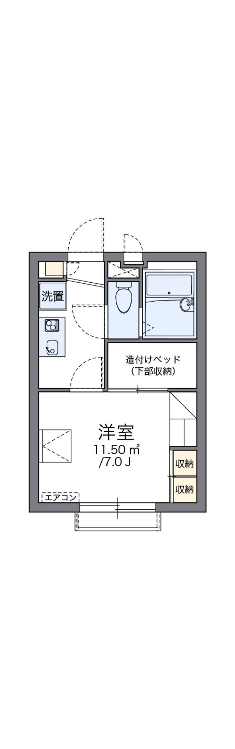 レオパレスフィールド　Ⅰ 間取図