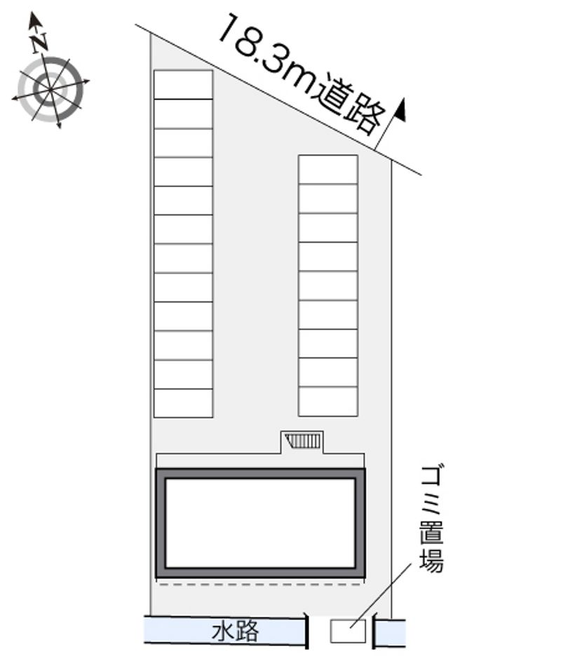 レオパレス津島マンション第３ 配置図