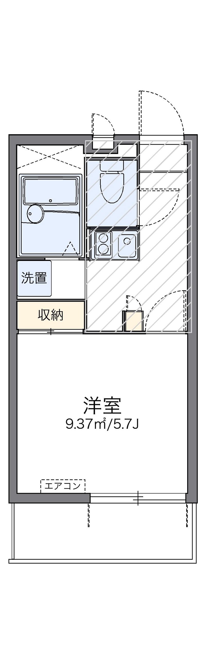 レオパレスコスモスⅡ 間取図
