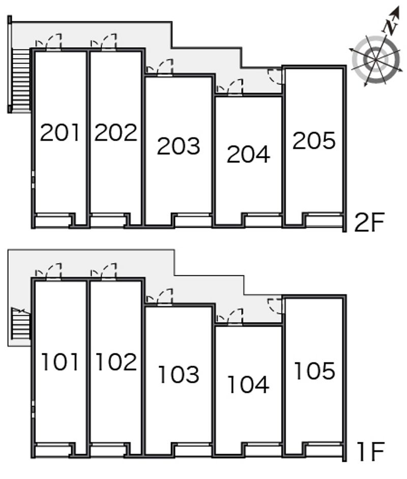 クレイノ湘南美住町 間取配置図