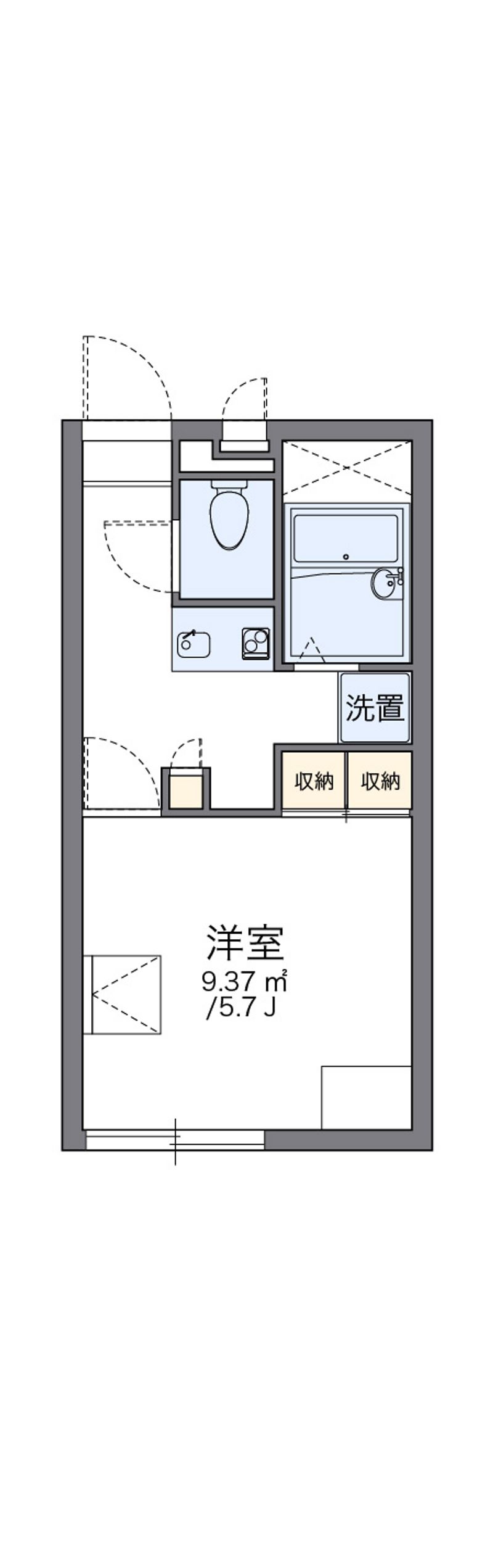 レオパレス敬愛 間取図