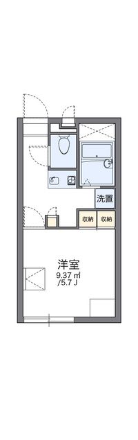 レオパレス敬愛 間取り図