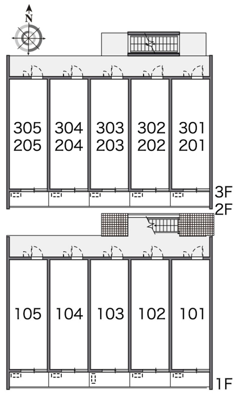レオパレスＡ 間取配置図