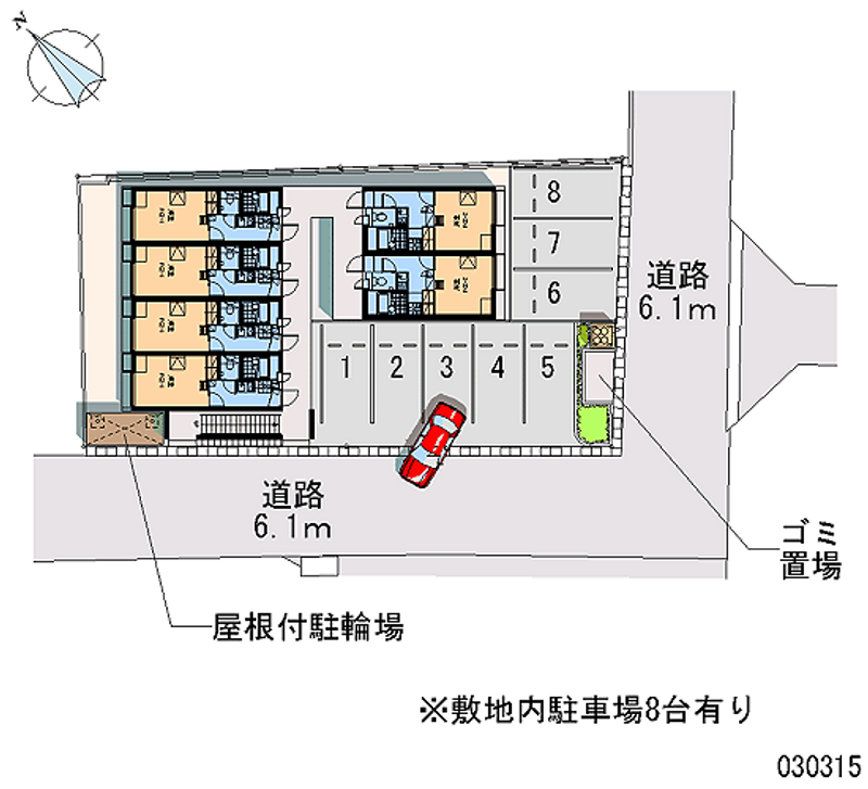 レオパレスグリーンエコー彦根 月極駐車場