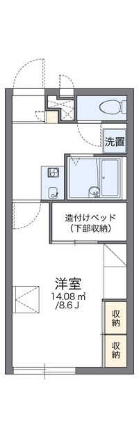 レオパレスプリンス０６ 間取り図