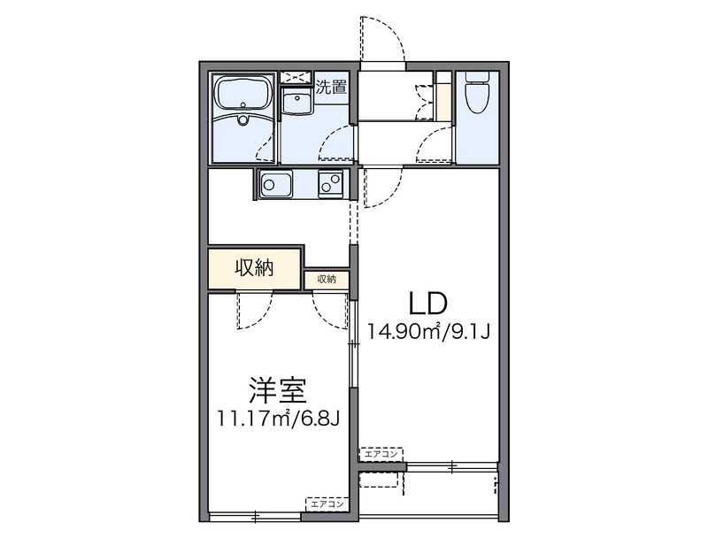 レオネクスト寺本 間取図