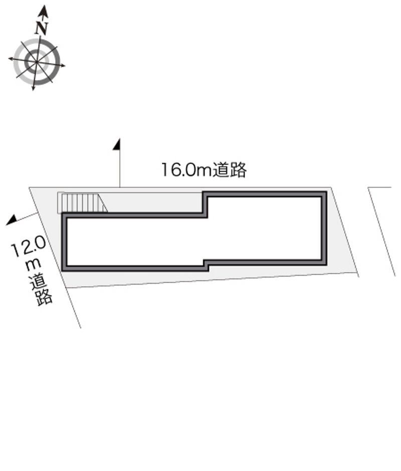 レオパレスプチベルク参番館 配置図