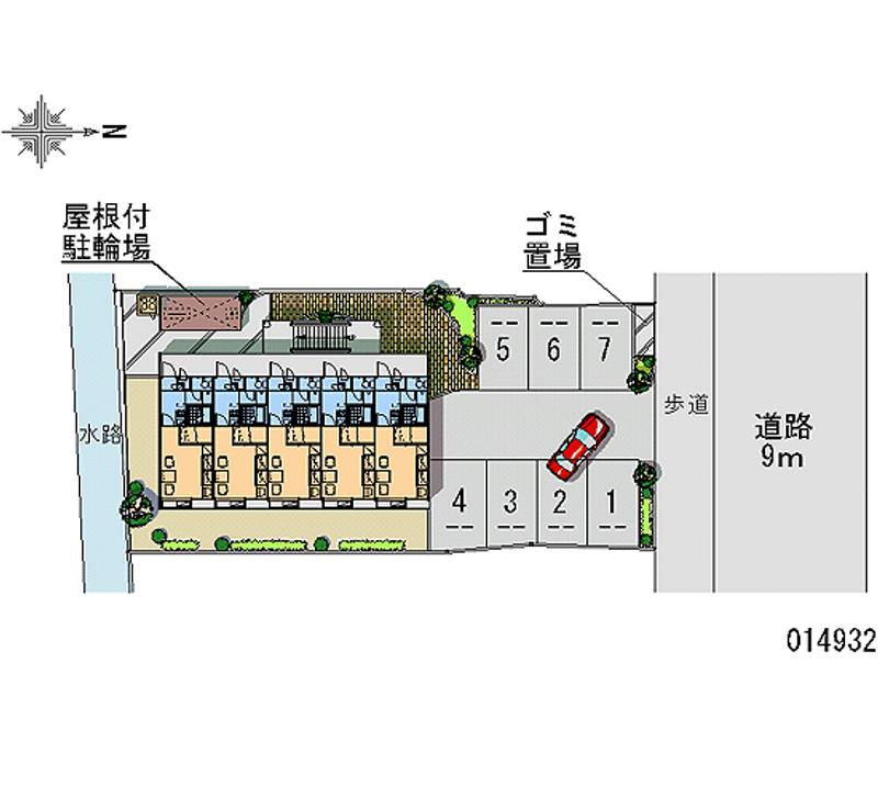 レオパレスあさひ 月極駐車場