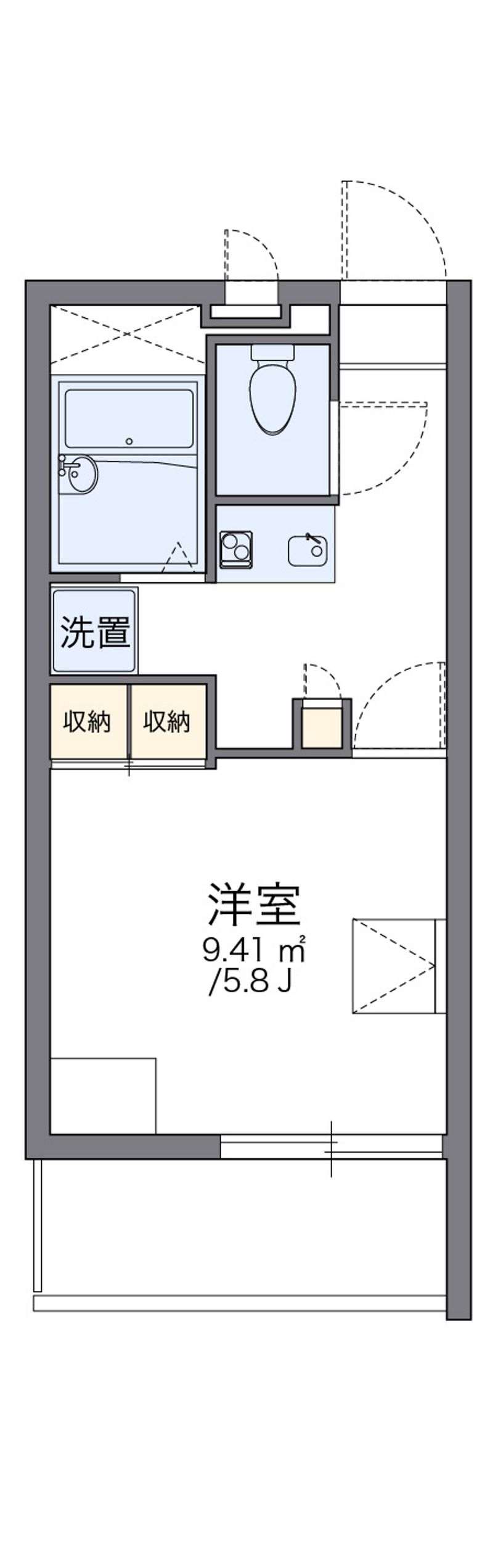 レオパレスクララ九条 間取図