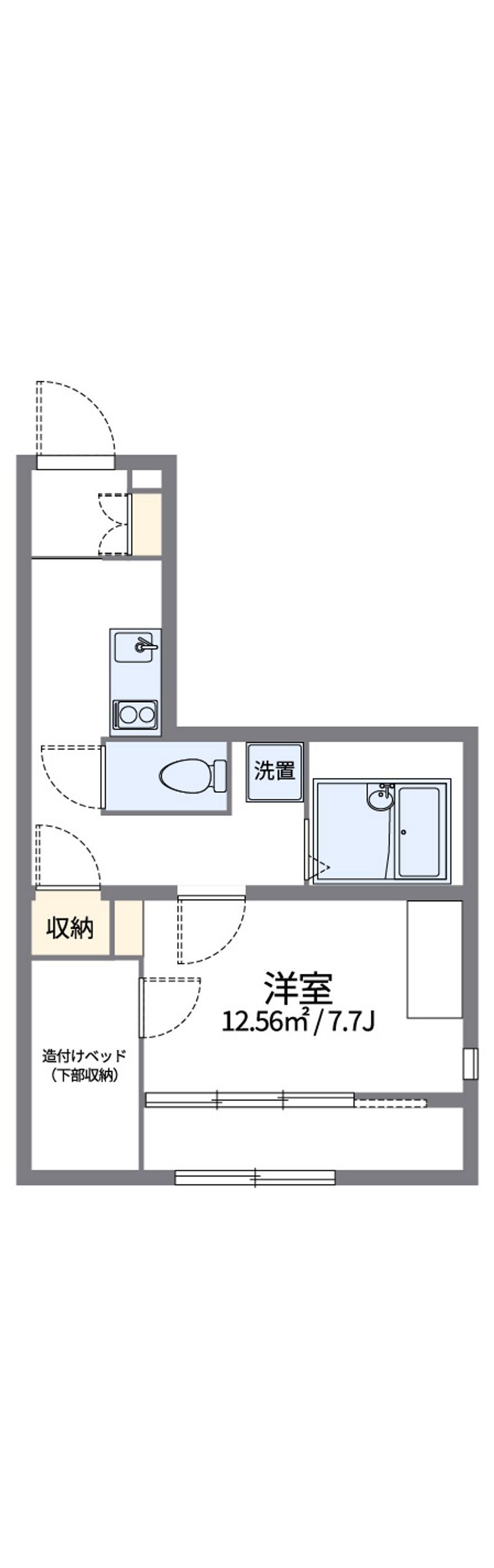 レオパレス一水 間取図