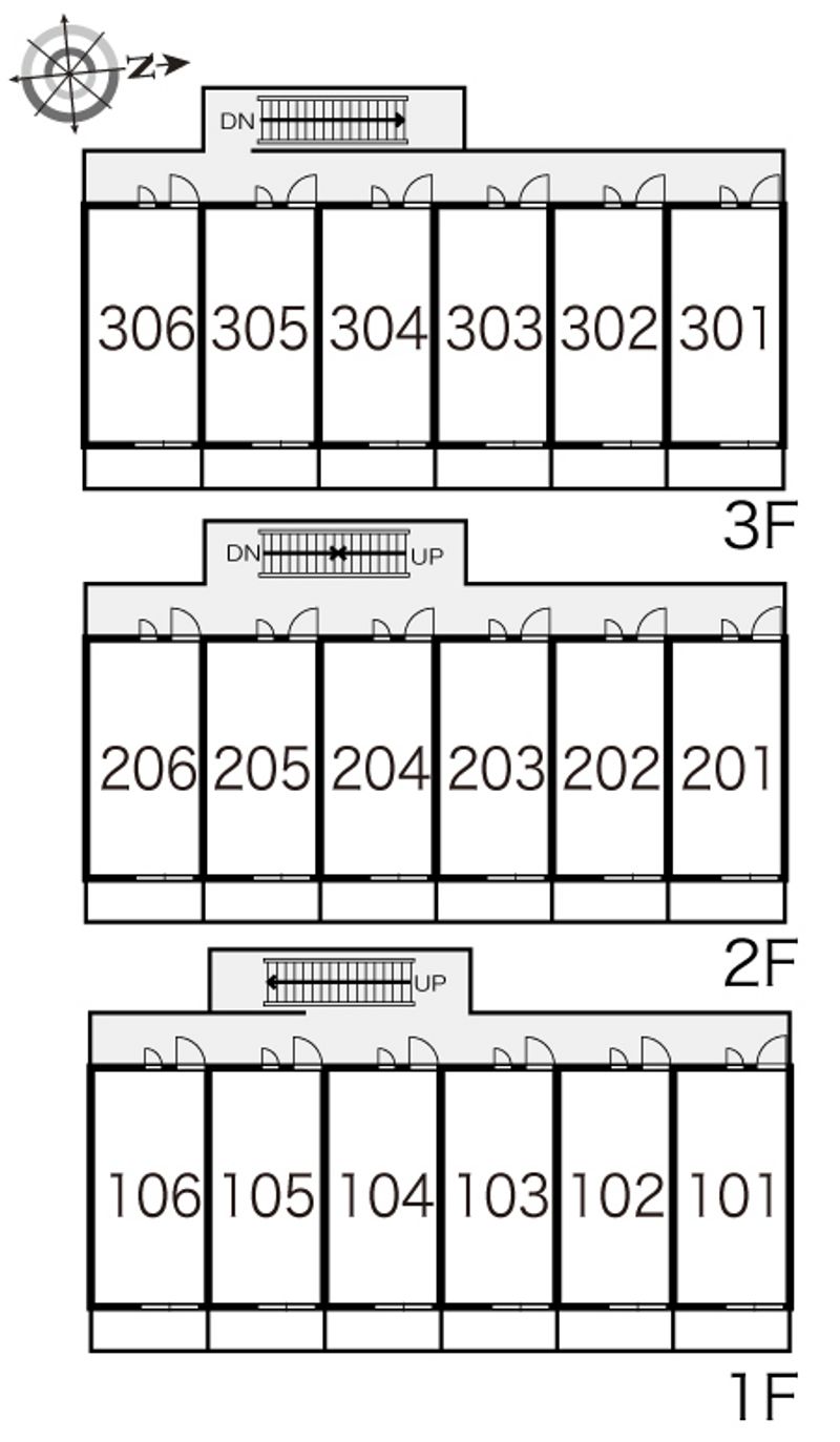 レオパレスＯｎｔｈｅｗｉｎｇ 間取配置図