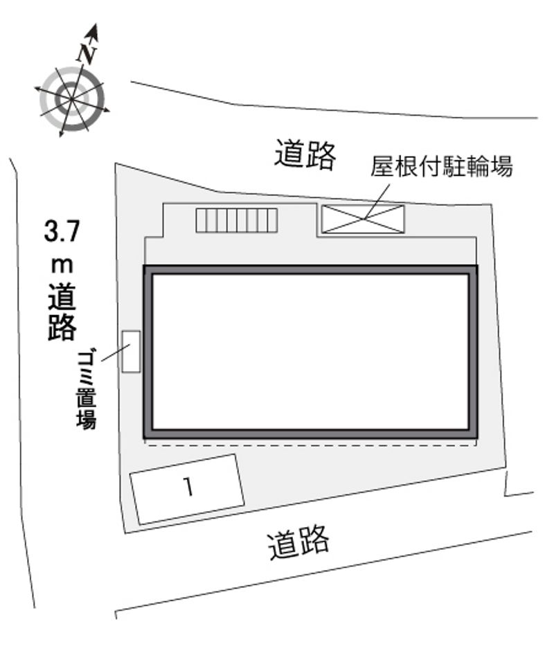 レオパレスハウスコジマ　５８ 配置図