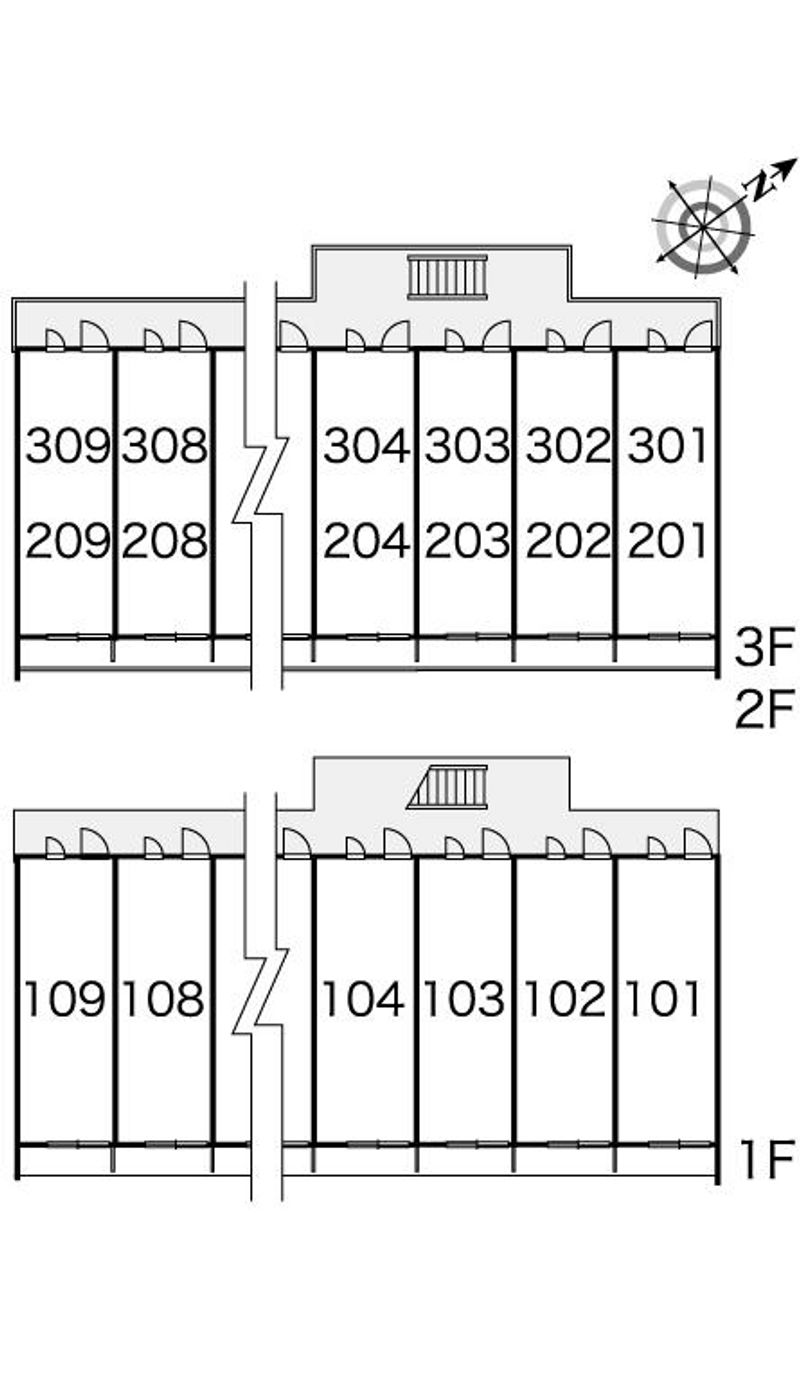レオパレスアクア 間取配置図
