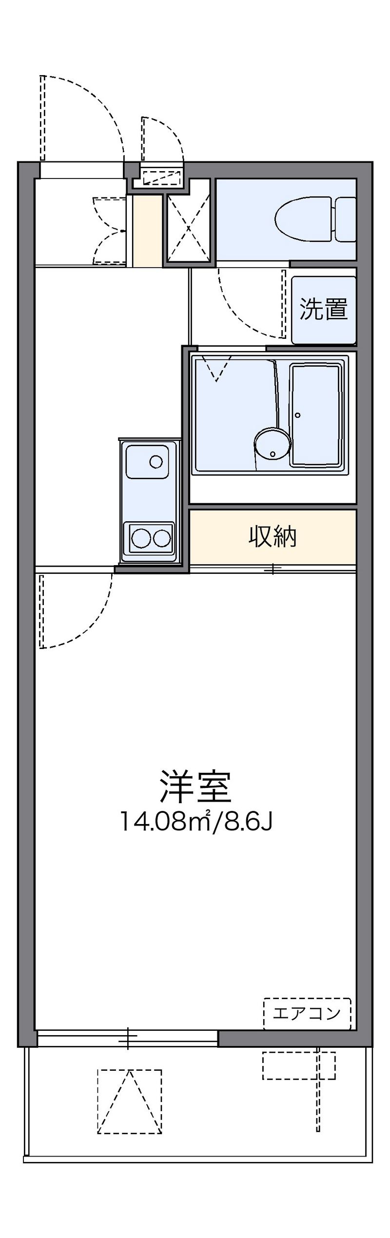 LEONEXT Dwell Kotakemukaihara 户型图