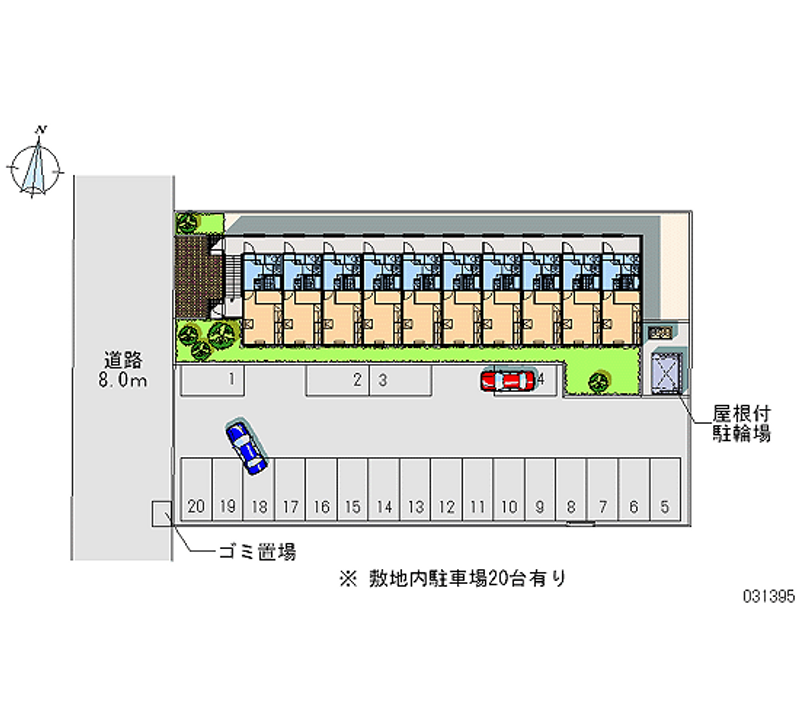 レオパレスＤＡ　ＭＡＲＹＡ　Ｆ 月極駐車場