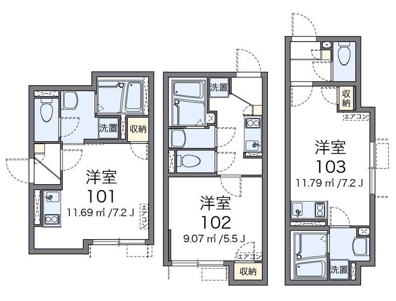 クレイノパル　ラ　パ 間取図