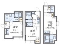 クレイノパル　ラ　パ 間取図