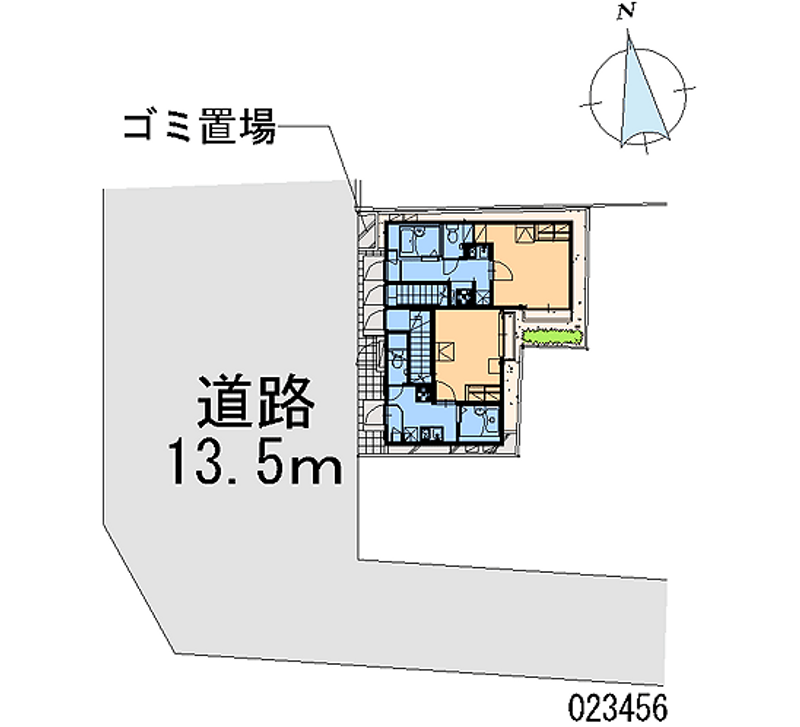 レオパレスアミーⅡ 区画図
