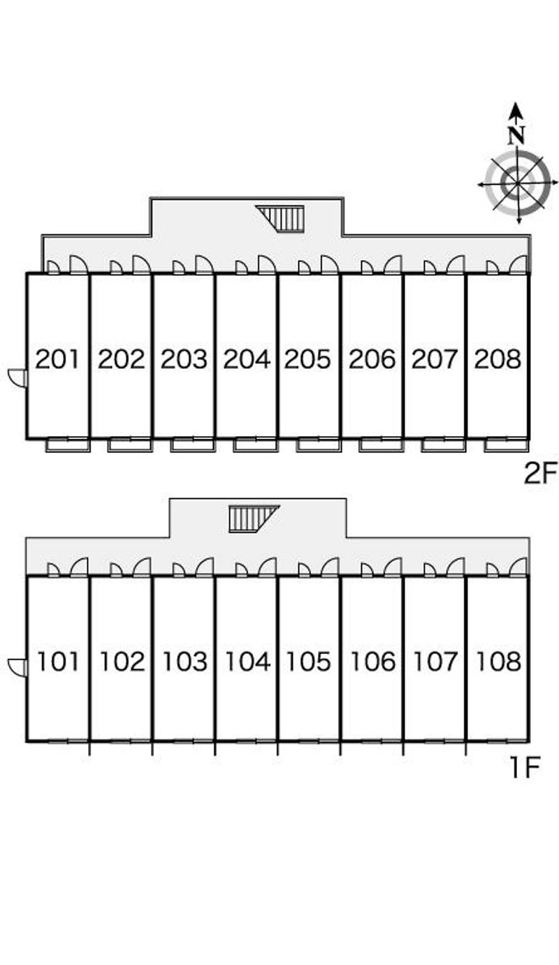 レオパレス加平壱番館 間取り配置図