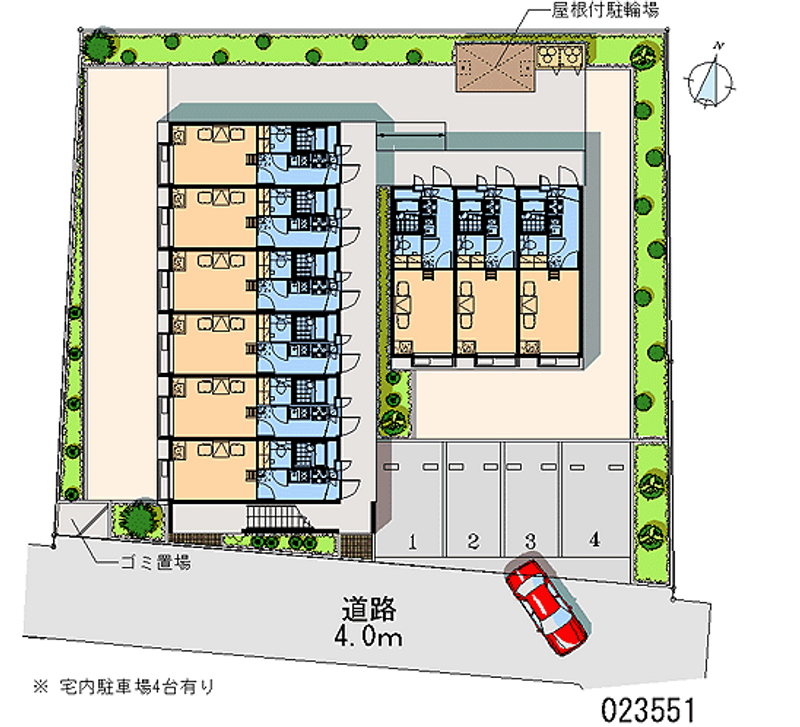 23551 Monthly parking lot