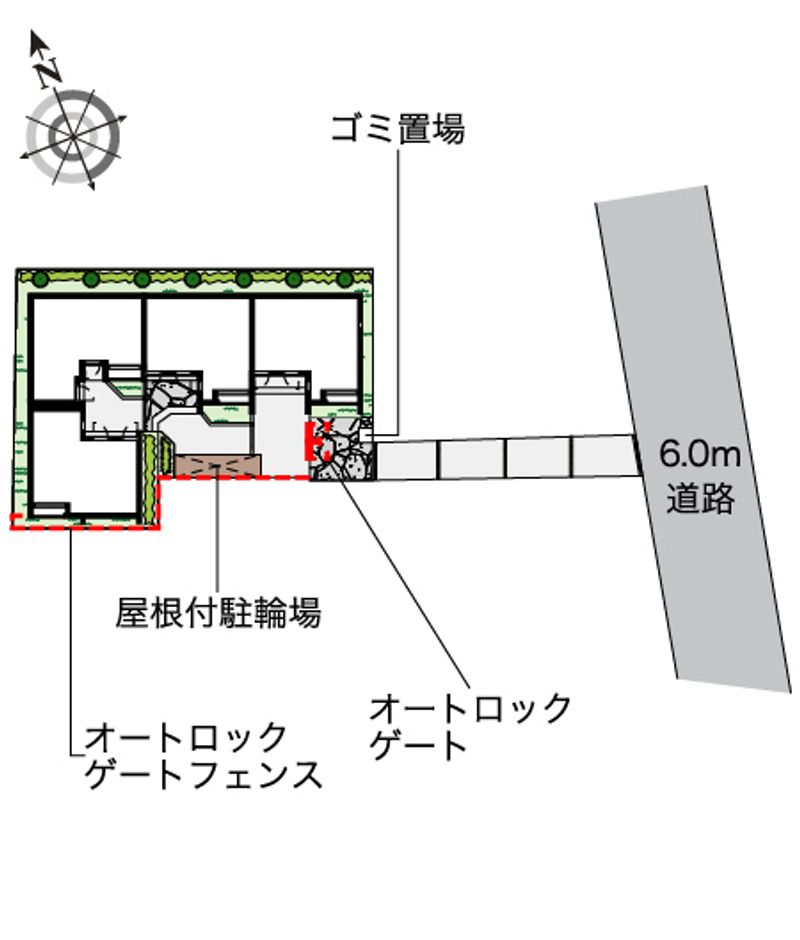 レオネクストＦＥＲＩＯ瀬田 配置図