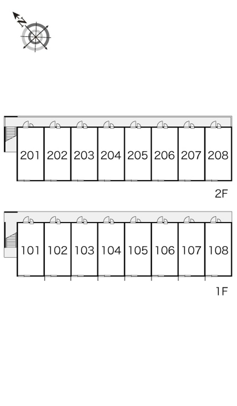 レオパレス清明２ 間取配置図