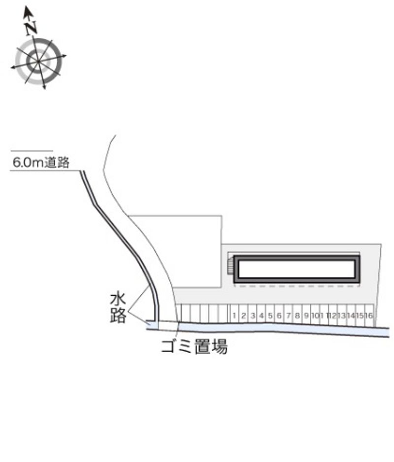 レオパレスアムール 駐車場