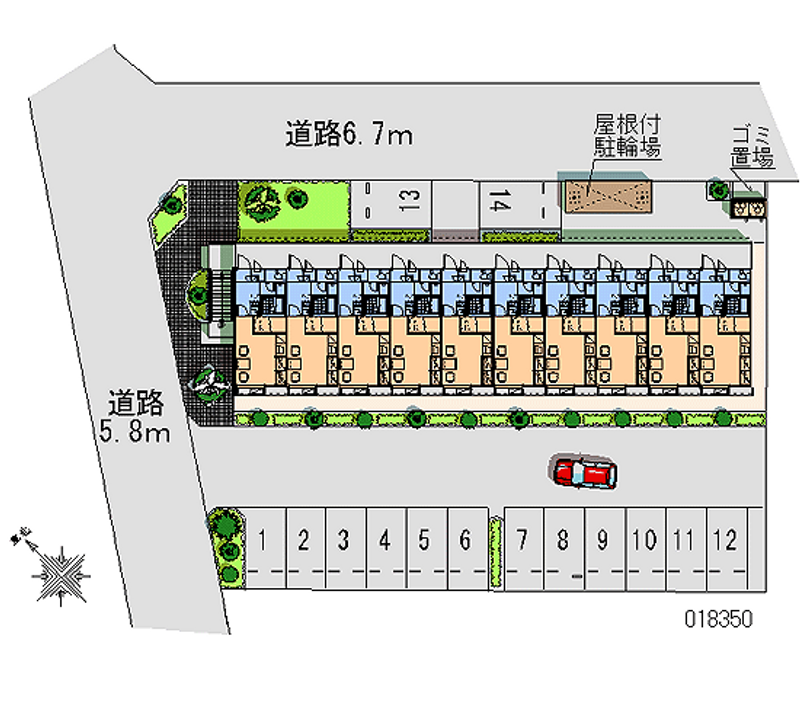 18350 Monthly parking lot