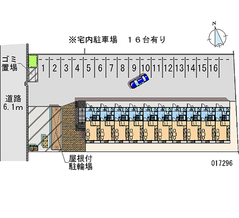 17296 bãi đậu xe hàng tháng