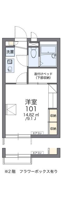 レオパレスルミエール 間取り図