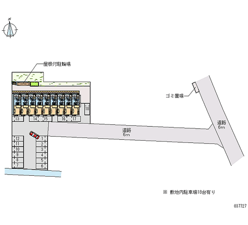 レオパレス髙樹グリーン友部Ⅰ 月極駐車場