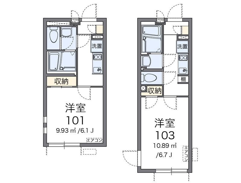 クレイノ幸 間取図