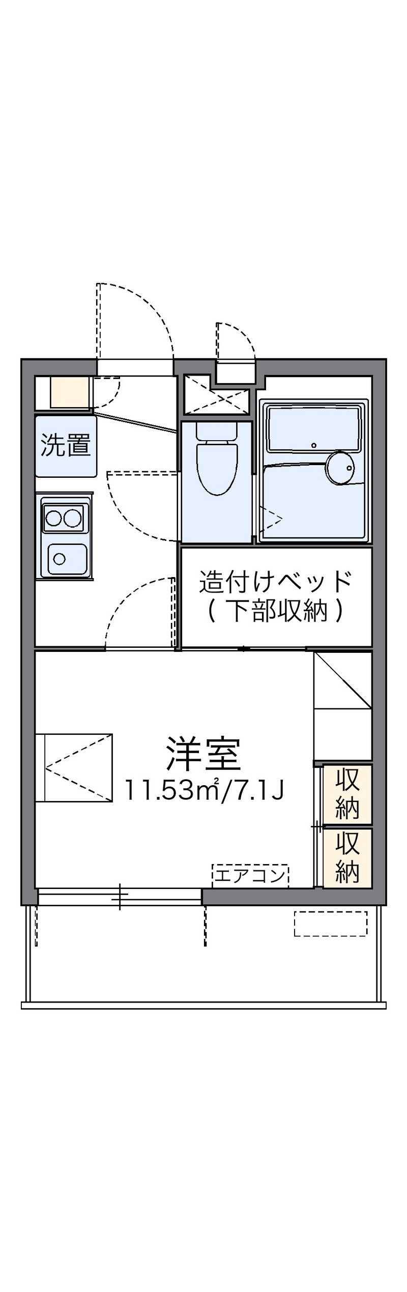 レオパレス春美Ⅱ 間取図