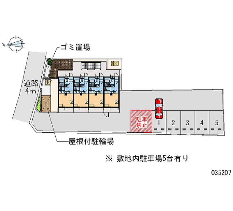 レオパレスタチバナ 月極駐車場