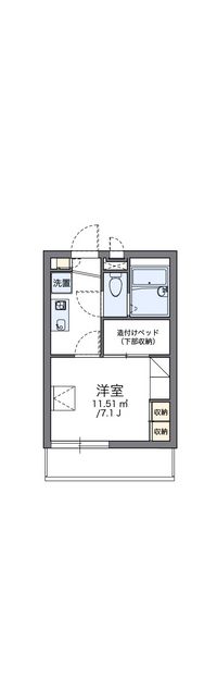 レオパレスエヴァーグリーン白幡Ⅲ 間取り図